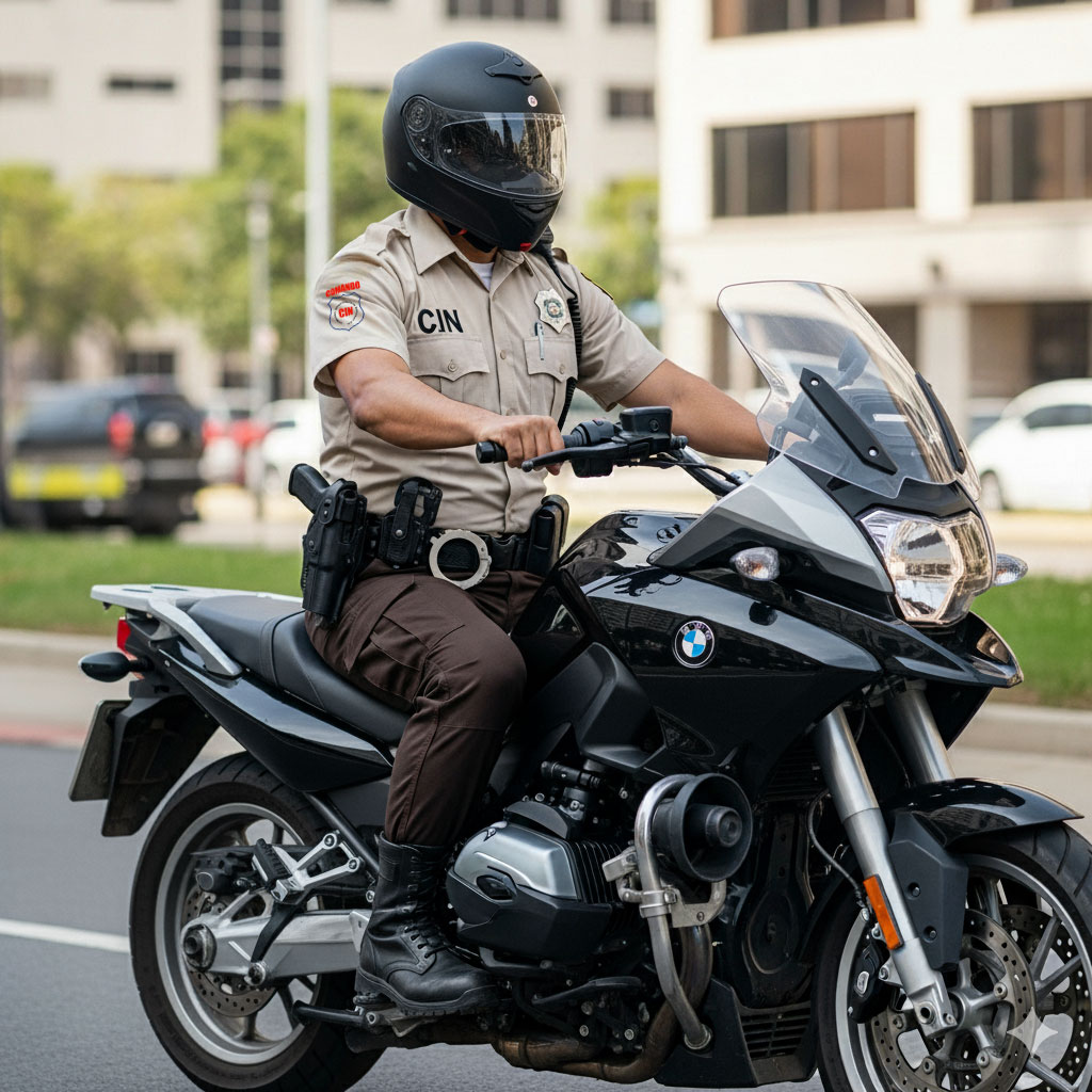 oficial de seguridad motorizado - Comando CIN